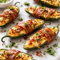Cheesy Stuffed Jalapenos with Bacon