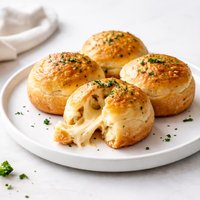 Cheesy Stuffed Skillet Biscuits