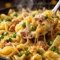 Cheesy Tuna Noodle Skillet