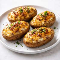 Cheesy Twice Stuffed Baked Potatoes