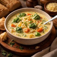 Cheesy Vegetable Soup