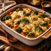 Cheesy Winter Vegetables Casserole