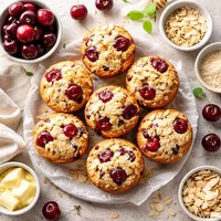 Cherry Almond Muffins