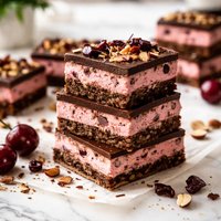 Cherry Almond Nanaimo Bars