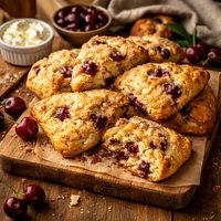 Cherry and Cream Scones