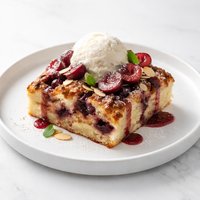 Cherry Bread Pudding
