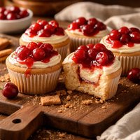 Cherry Cheesecake Stuffed Cupcakes