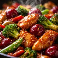 Cherry Chicken Stir Fry