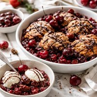 Cherry Chocolate Cobbler