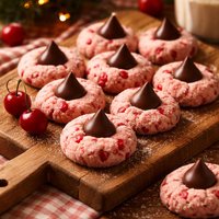 Cherry Chocolate Kiss Cookies Valentine Kisses