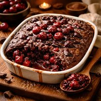 Cherry Chocolate Pudding Cake