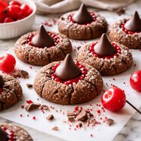 Cherry Cordial Kiss Cookies