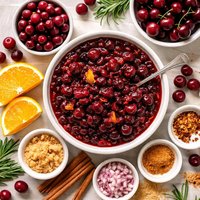 Cherry Cranberry Chutney