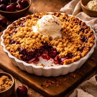 Cherry Crisp Pie