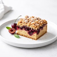 Cherry Crumb Coffee Cake