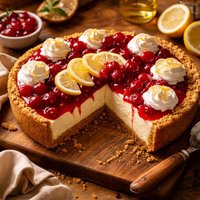 Cherry Lemon Icebox Pie