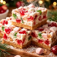 Cherry Marshmallow Christmas Squares