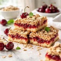 Cherry Oat Bars from a Cake Mix