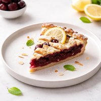 Cherry Pie with Lemon and Almonds