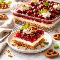 Cherry Pretzel Dessert