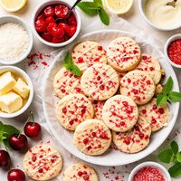 Cherry Shortbread Cookies