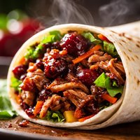 Cherry Shredded Pork Wrap