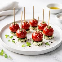Cherry Tomato Lollipops