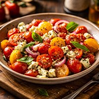 Cherry Tomato Salad with Blue Cheese