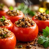 Cherry Tomatoes Stuffed with Spanish Olive Tapenade