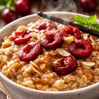 Cherry Vanilla Protein Oatmeal