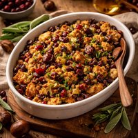 Chestnut and Cranberry Stuffing Dressing