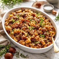 Chestnut Onion and Cornbread Stuffing