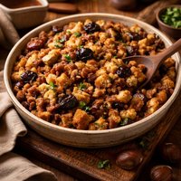 Chestnut Prune Pancetta Stuffing