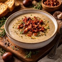 Chestnut Soup with Bacon Velout De Chataignes Et Bacon