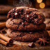 Chewy Chocolate Cinnamon Cookies