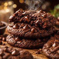 Chewy Double Chocolate Chip Cookies