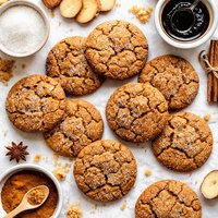 Chewy Gingersnaps Sparkle Cookies