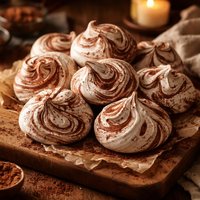 Chewy Marbled Meringues