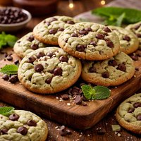 Chewy Mint Chocolate Chip Cookies