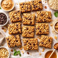 Chewy Oatmeal Peanut Butter Bars