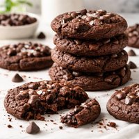 Chewy Vegan Chocolate Chocolate Chip Cookies