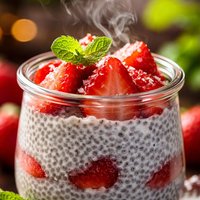 Chia Pudding with Strawberries