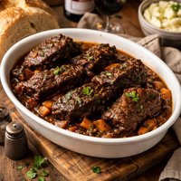 Chianti Braised Short Ribs Crock Pot