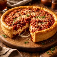 Chicago Deep Dish Pizza Easy