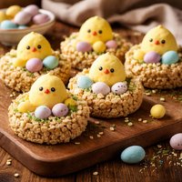 Chick Egg Krispies Nest Easter Treats