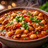 Chick Pea Chili Soup Mock Menudo Hangover Cure