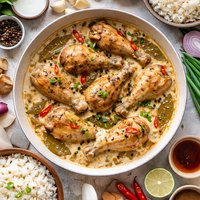 Chicken Adobo in Coconut Milk Adobong Manok Sa Gata