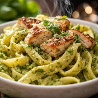 Chicken Alfredo Pesto Pasta