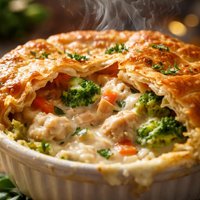 Chicken Alfredo Pot Pie