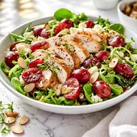 Chicken Almond and Red Grape Salad